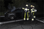Melding 23.28 Prio 1 Brand Wegvervoer Personenauto Lutkepost Buitenpost